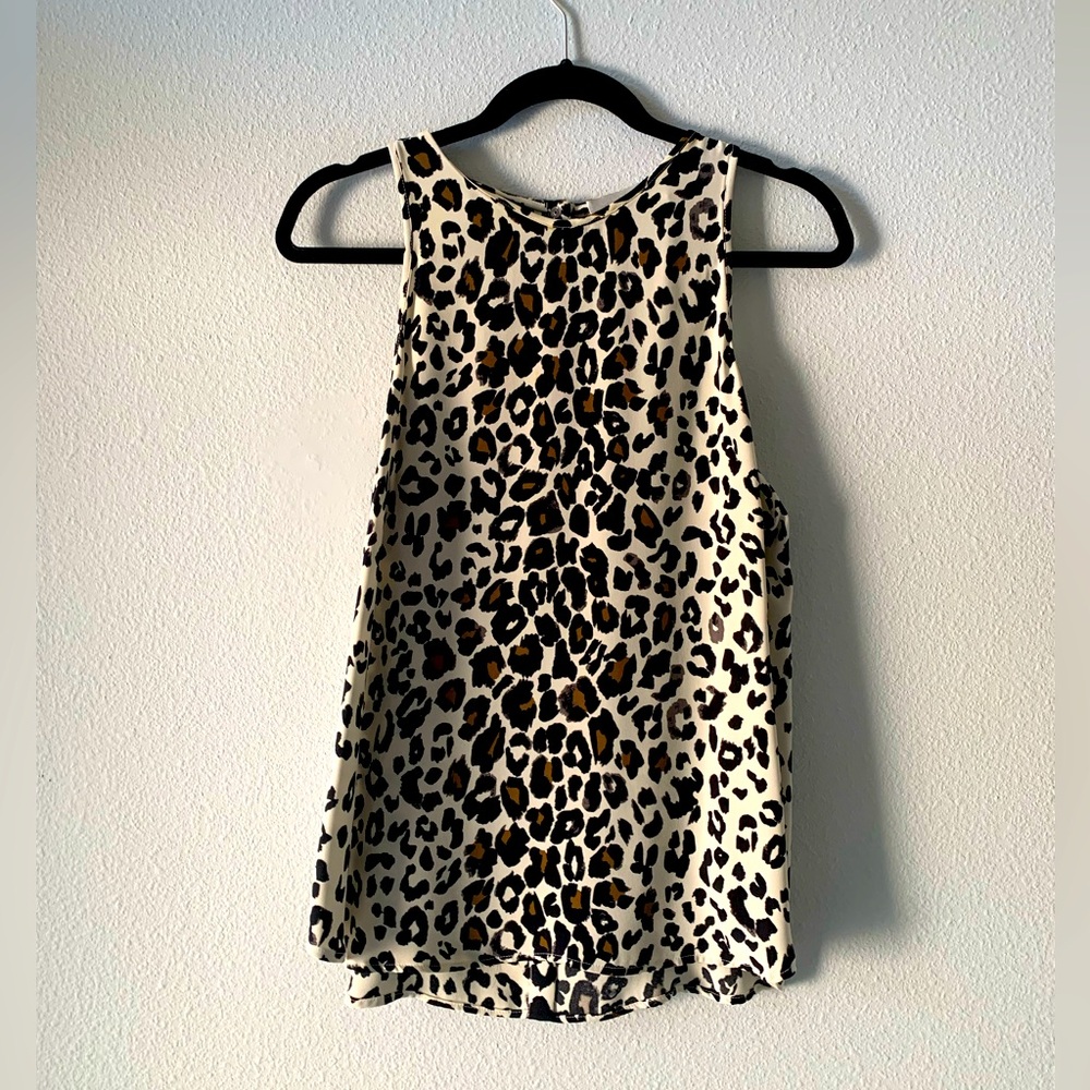 ALC Silk Leopard Tank Top